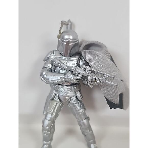 Star Wars Loose Silver Boba Fett (Exclusive) - Picture 2 of 4